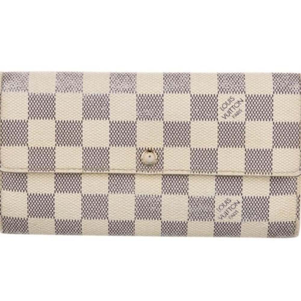 Louis Vuitton 2009 Damier Azur Pattern Sarah Wallet